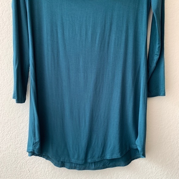 Chaser Teal Ruffle Open Shoulder Mini Dress M - Picture 5 of 11